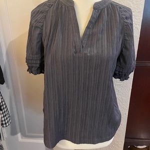 Current air (anthro) charcoal blouse - small
